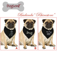 Doglemi Hot Selling Pet Scarf Accessories New Custom Paw Bone Skull Print Logo Dog Bandana
